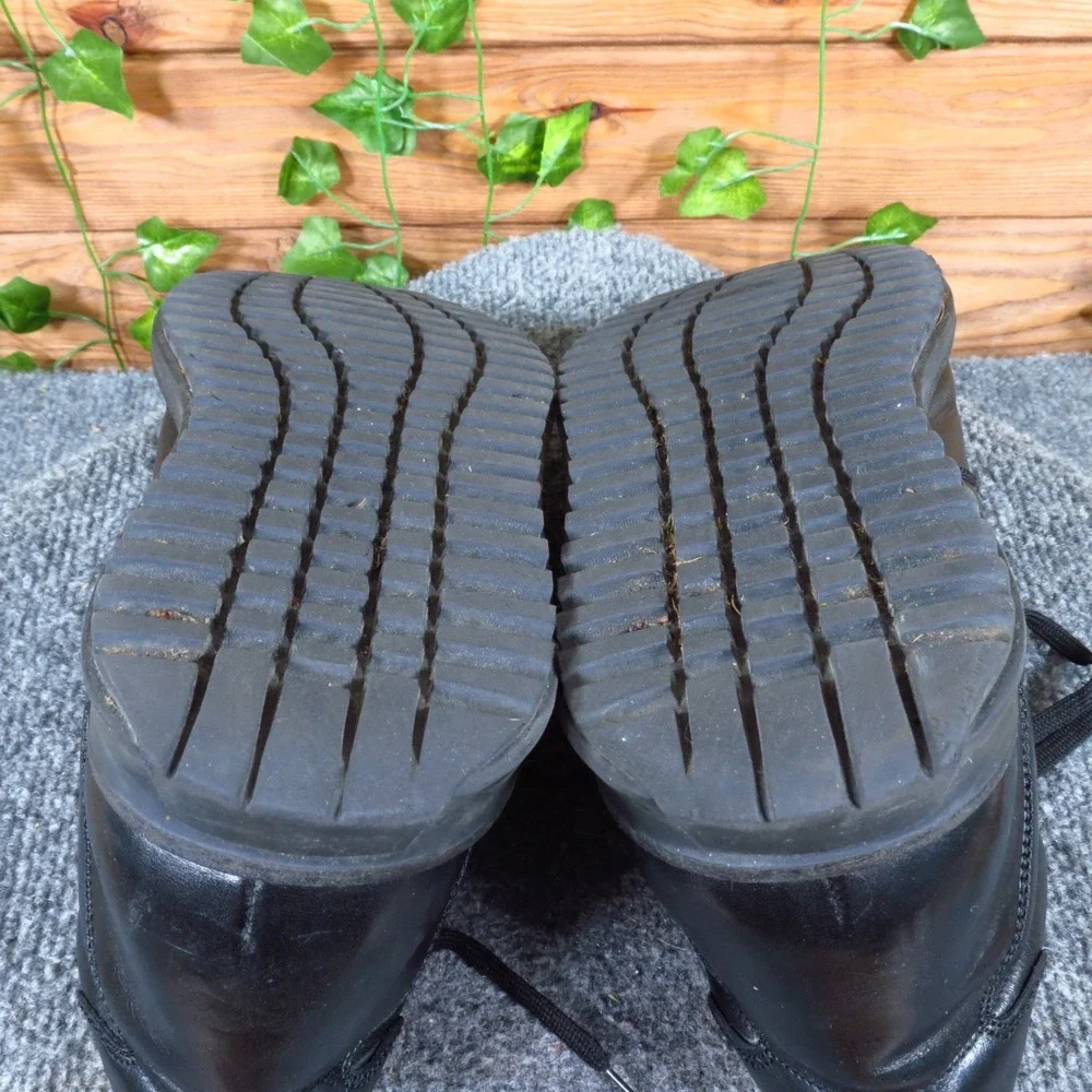 Alfani 2118 1 Mens Ankle Boots Sz 11.5 Walking Work Black Leather Made In Italy
